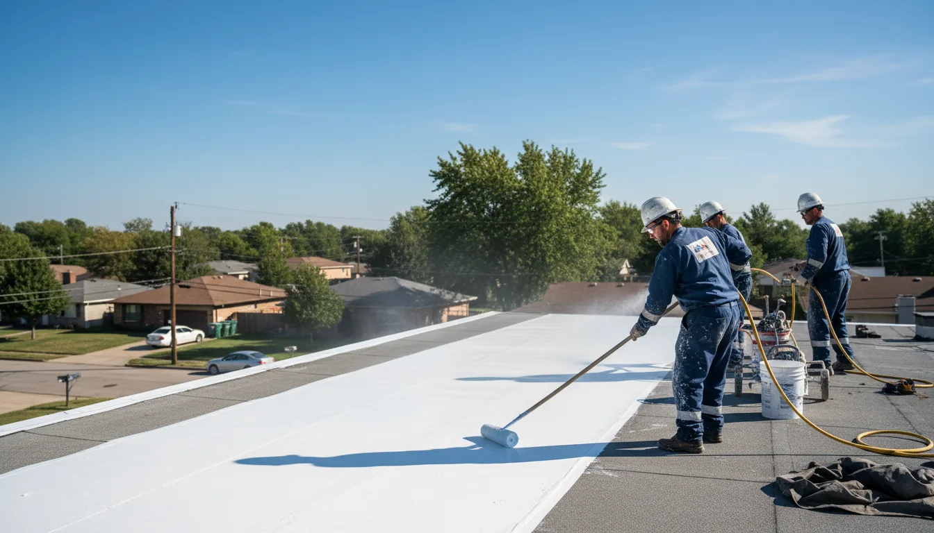 Commercial roof coating in New Cambria, MO near me